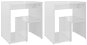 SHUMEE Noční stolky 2 ks bílé s vysokým leskem 40 × 30 × 40 cm dřevotříska, 806341 - Noční stolek