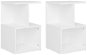 SHUMEE Noční stolky 2 ks bílé 35 × 35 × 55 cm dřevotříska, 806347 - Noční stolek
