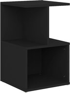 SHUMEE Noční stolek černý 35 × 35 × 55 cm dřevotříska, 806348 - Noční stolek