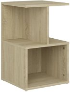 SHUMEE Nočný stolík dub sonoma 35 × 35 × 55 cm drevotrieska, 806352 - Nočný stolík