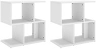 SHUMEE Noční stolky 2 ks bílé 50 × 30 × 51,5 cm dřevotříska, 806365 - Noční stolek