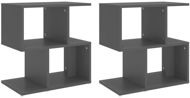 SHUMEE Noční stolky 2 ks šedé 50 × 30 × 51,5 cm dřevotříska, 806369 - Noční stolek