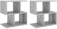 SHUMEE Noční stolky 2 ks betonově šedé 50 × 30 × 51,5 cm dřevotříska, 806373 - Noční stolek