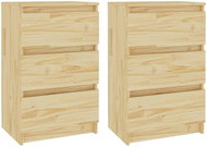 SHUMEE Noční stolky 2 ks 40 × 29,5 × 64 cm masivní borové dřevo, 808084 - Night Stand