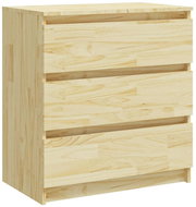 SHUMEE Noční stolek 60 × 36 × 64 cm masivní borové dřevo, 808093 - Night Stand