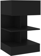 SHUMEE Noční stolek černý 40 × 35 × 65 cm dřevotříska, 808650 - Night Stand