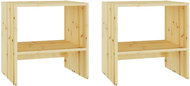 SHUMEE Noční stolky 2 ks 40 × 30,5 × 40 cm masivní jedlové dřevo, 809209 - Noční stolek