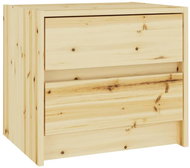 SHUMEE Noční stolek 40 × 30,5 × 35,5 cm masivní jedlové dřevo, 809212 - Noční stolek