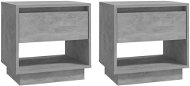 SHUMEE Noční stolky 2 ks betonově šedé 45 × 34 × 44 cm dřevotříska, 809521 - Noční stolek
