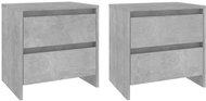 SHUMEE Noční stolky 2 ks betonově šedé 45 × 34,5 × 44,5 cm dřevotříska, 809854 - Noční stolek