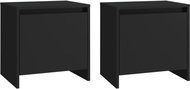 SHUMEE Noční stolky 2 ks černé 45 × 34 × 44,5 cm dřevotříska, 809866 - Noční stolek