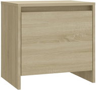 SHUMEE Noční stolek dub sonoma 45 × 34 × 44,5 cm dřevotříska, 809869 - Noční stolek