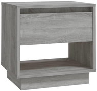 SHUMEE Noční stolek šedý sonoma 45 × 34 × 44 cm dřevotříska, 812983 - Noční stolek