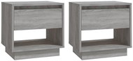 SHUMEE Noční stolky 2 ks šedé sonoma 45 × 34 × 44 cm dřevotříska, 812984 - Noční stolek