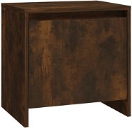 SHUMEE Noční stolek kouřový dub 45 × 34 × 44,5 cm dřevotříska, 813044 - Noční stolek