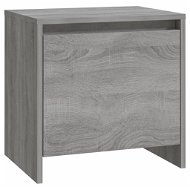 SHUMEE Nočný stolík sivý sonoma 45 × 34 × 44,5 cm drevotrieska, 813046 - Nočný stolík