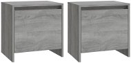 SHUMEE Nočné stolíky 2 ks sivé sonoma 45 × 34 × 44,5 cm drevotrieska, 813047 - Nočný stolík