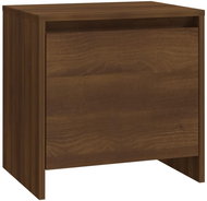 SHUMEE Noční stolek hnědý dub 45 × 34 × 44,5 cm dřevotříska, 813048 - Night Stand