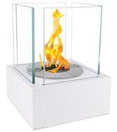 shortdesc Freestanding bio-frame smart, white structural matt - Bioethanol Fireplace