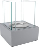 shortdesc Freestanding bio-frame, smart structural grey matt - Bioethanol Fireplace