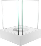 shortdesc Sunset Garden Mini freestanding biobrick, matt white - Bioethanol Fireplace