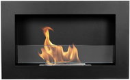 shortdesc Bioframe 650 × 400 Slim Black with glass - Bioethanol Fireplace