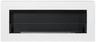 shortdesc Suspended bio-frame with glass 900 × 400 Box structural white matt - Bioethanol Fireplace