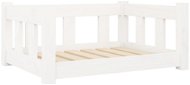 Shumee Bílý 65,5 × 50,5 × 28 cm masivní  - Bed