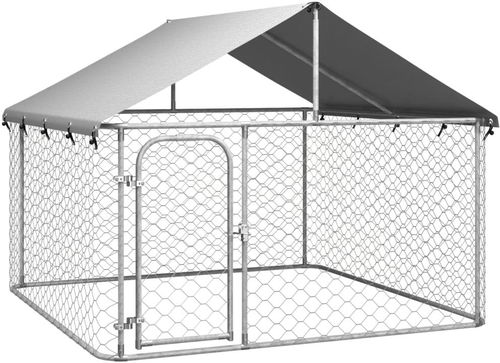 Shumee Venkovní se střechou 200 × 200 × 150 cm - Kotec pro psa - Hlavní obrázek