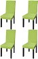 Shumee Hladké strečové na židle 4 ks zelené - Potah