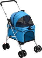 Shumee Skládací 76 × 50 × 100 cm oxfordská tkanina modrý  - Dog Stroller