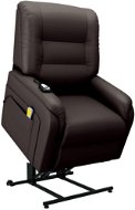 SHUMEE Electric Massage Lift Reclining Chair Brown Artificial Leather 249916 - Massage Chair