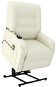 SHUMEE Electric massage lift recliner cream faux leather 249917 - Massage Chair