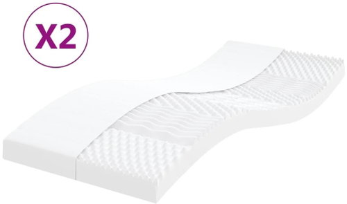 Shumee Foam mattress, 7 zones, hardness 20 ILD, 2 pcs - Mattress - Main image