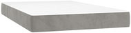 Shumee Bag mattress, velvet, light grey, 120 × 200 × 20 cm - Mattress