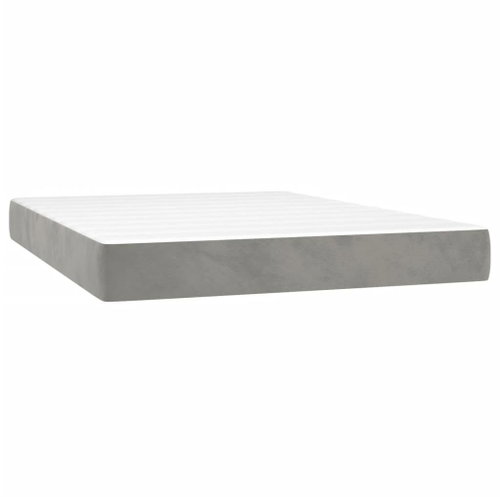 Shumee Bag mattress, velvet, light grey, 140 × 190 × 20 cm - Mattress - Main image