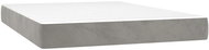 Shumee Bag mattress, velvet, light grey, 140 × 200 × 20 cm - Mattress