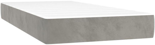 Shumee Bag mattress, velvet, light grey, 80 × 200 × 20 cm - Mattress - Main image