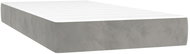 Shumee Bag mattress, velvet, light grey, 90 × 190 × 20 cm - Mattress