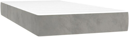 Shumee Bag mattress, velvet, light grey, 90 × 190 × 20 cm - Mattress - Main image