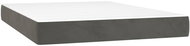 Shumee Bag mattress, velvet, dark grey, 140 × 190 × 20 cm - Mattress