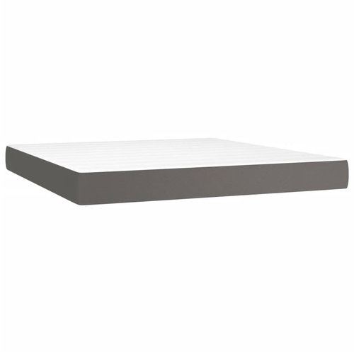 Shumee Bag mattress, faux leather, grey, 160 × 200 × 20 cm - Mattress - Main image