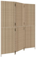 Shumee Dělicí stěna 365343, 3 panely, polyratan, béžová - Paraván