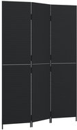 Shumee Dělicí stěna 365356, 3 panely, polyratan, černá - Paraván