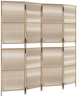 Shumee Dělicí stěna 365379, 4 panely, polyratan, béžová - Paraván