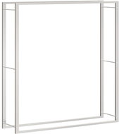 SHUMEE Dřevník, nerezová ocel, 110 × 28 × 116 cm - Dřevník