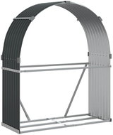 SHUMEE Dřevník, pozinkovaná ocel, antracitový 120 × 45 × 140 cm - Dřevník