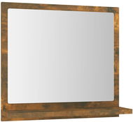 Shumee Koupelnové zrcadlo 40 × 10,5 × 37 cm, kompozitní dřevo, kouřový dub - Zrcadlo