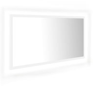 Shumee LED bathroom mirror 90 × 8,5 × 37 cm, acrylic, white - Mirror