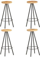 Shumee Stoličky 4 ks hrubé mangovníkové dřevo - Barová židle